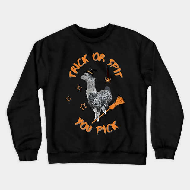 Trick Or Spit, You Pick! Crewneck Sweatshirt by The Farm.ily